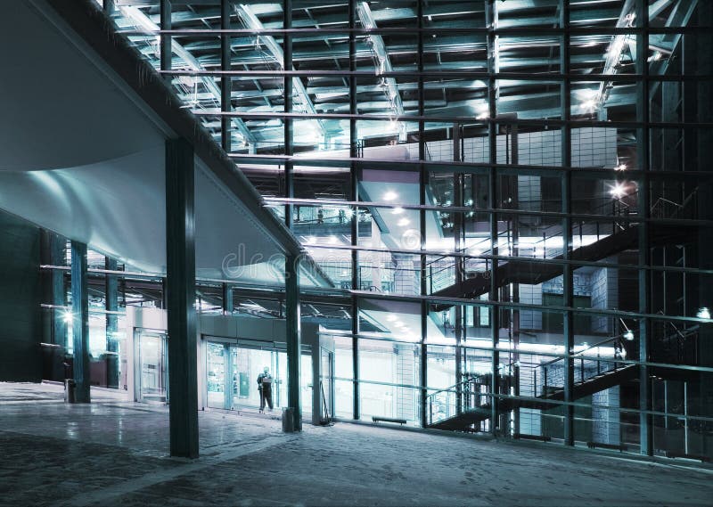 Trade-center in the evening