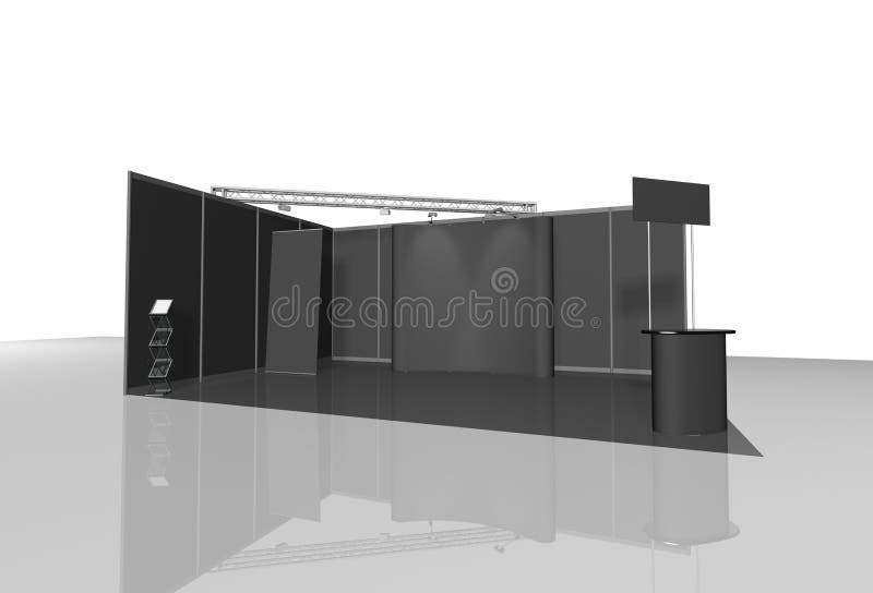 Trade Exhibition Stand, Exhibition Round Stock Illustration