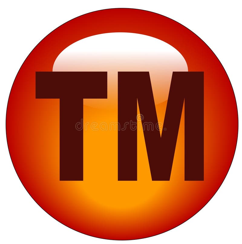 Trademark button or icon vector illustration
