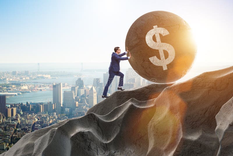 The trader trading in american dollar stock images