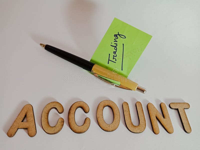 trading account bussiness words displaying with paper slip pen concept royalty free stock photo trading account bussiness words displaying with paper slip pen concept royalty free stock photo