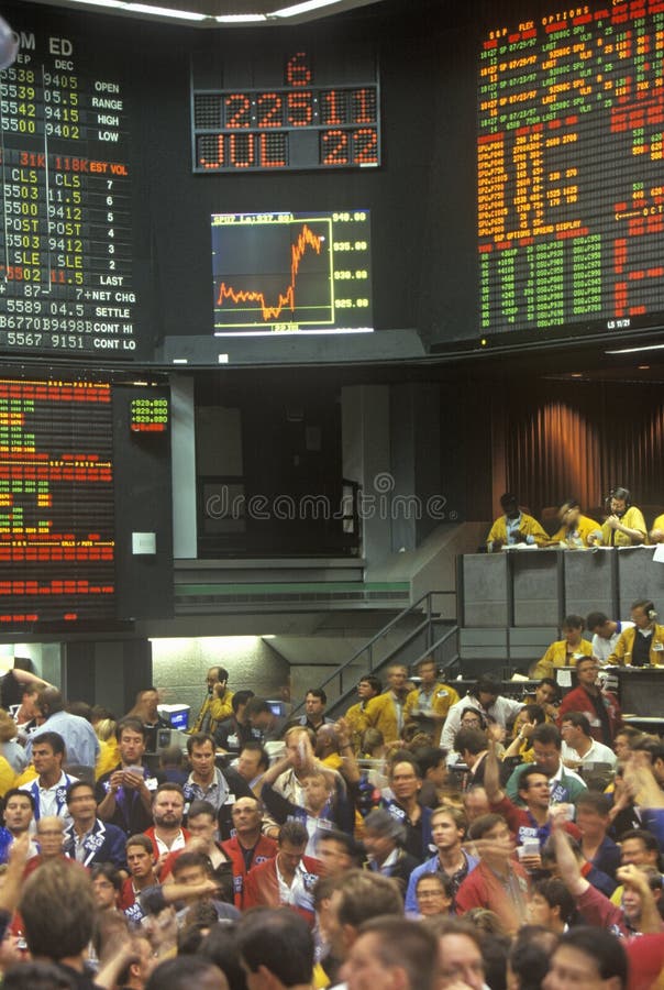 Trading Floor of the Chicago Mercantile Exchange, Chicago, Illinois