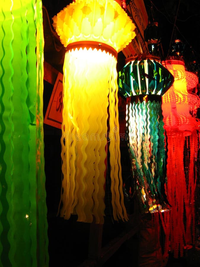 Traditional skylaterns light up on the festive occasion of Diwali. Traditional skylaterns light up on the festive occasion of Diwali