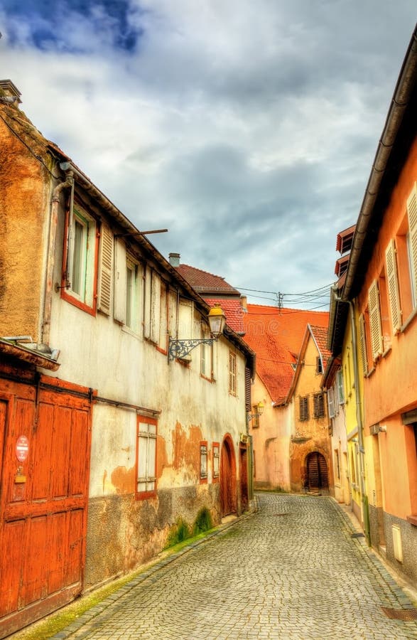 Traditional Alsatian houses in Molsheim - France