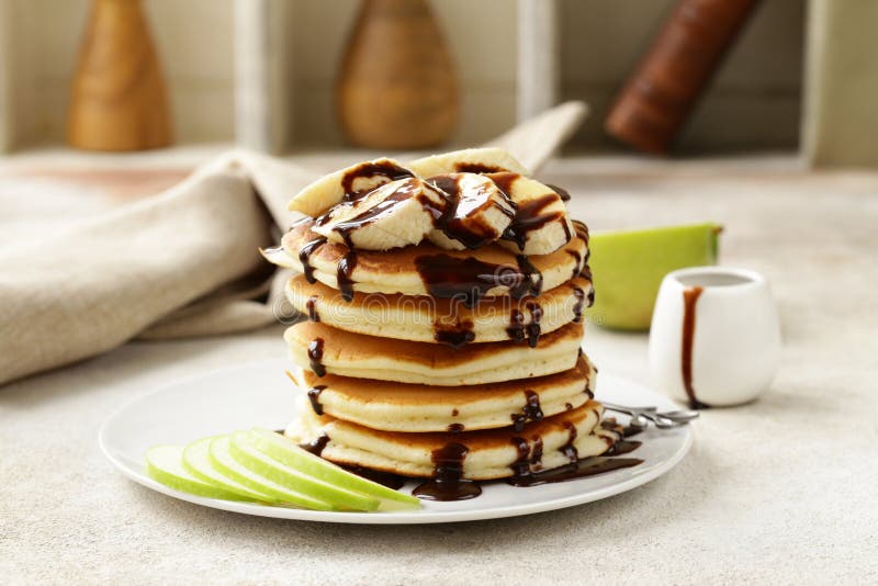Traditional american pancakes stock images