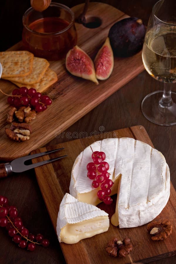 Traditional Appetizers, French Cheese Camembert Stock Photo Image of