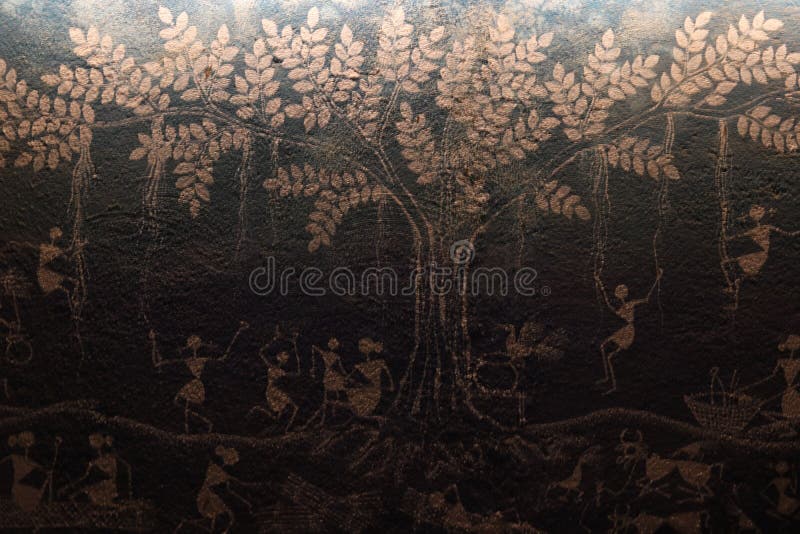Traditional Art Work on Wall Editorial Image Image of asia, pattern