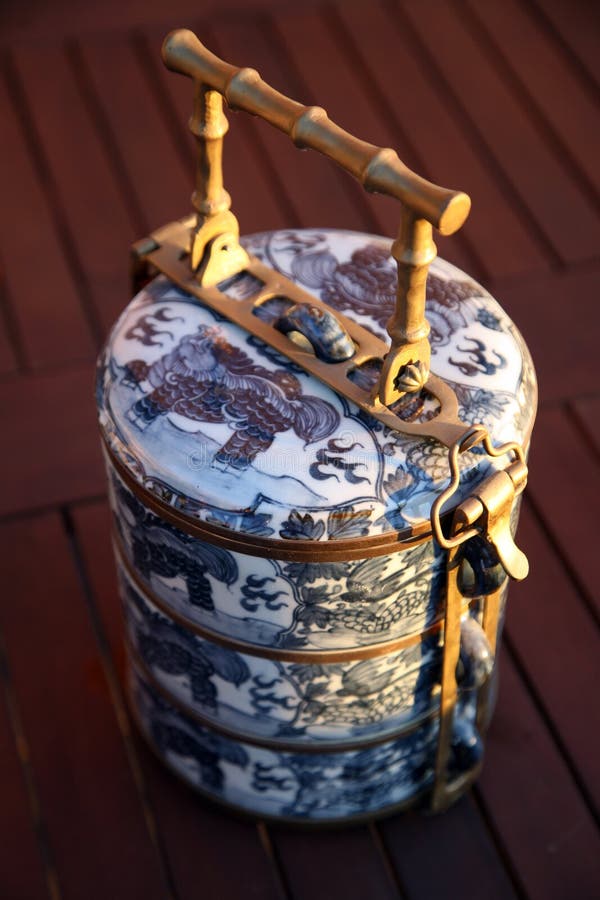 Traditional Asian Food Carrier Stock Image Image of circle, food 6359599