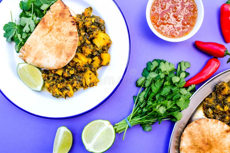 Traditional Authentic Indian Vegetarian Curry Stock Photo - Image of