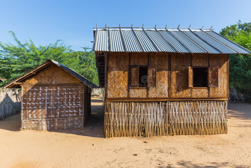 Traditional Bagan House, Myanmar Editorial Photo - Image of wood
