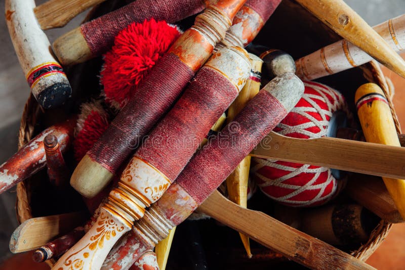 Traditional Balinese Music Instruments  Ubud Bali  Stock  