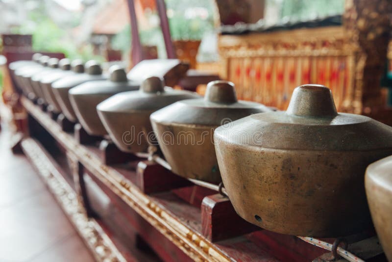 Traditional Balinese Music Instruments  Ubud Bali  Stock  