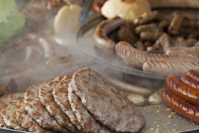 Traditional Balkan food, BBQ royalty free stock image Traditional Balkan food, BBQ royalty free stock image