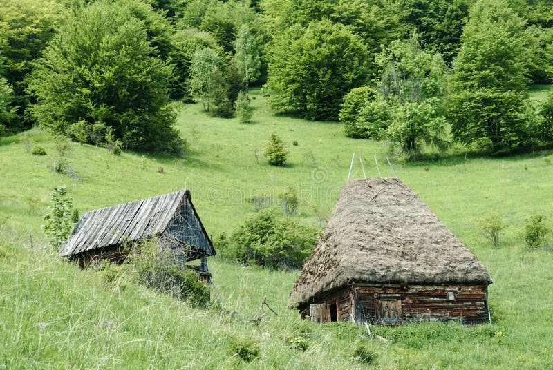 Traditional Barn in Rural Transylvania Stock Image - Image of ...