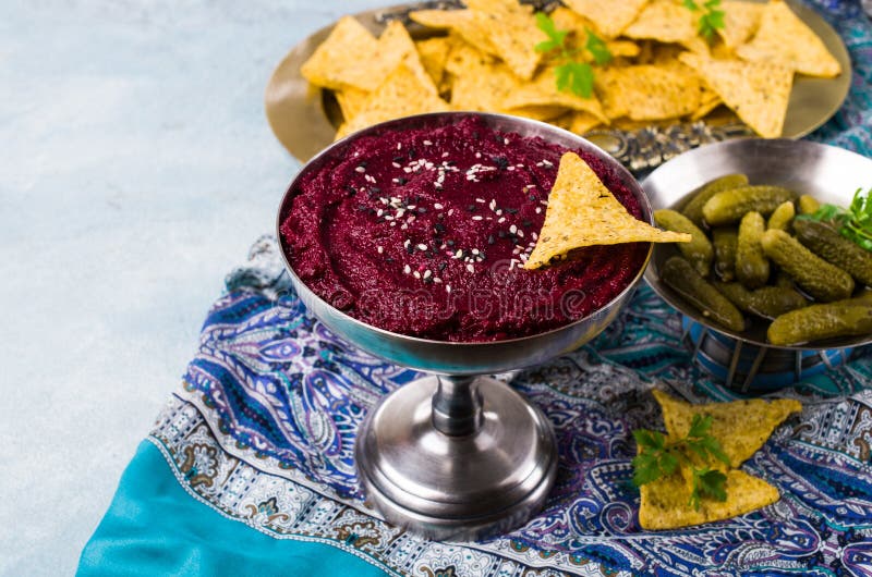 Traditional beetroot dip stock photo. Image of food 125080704