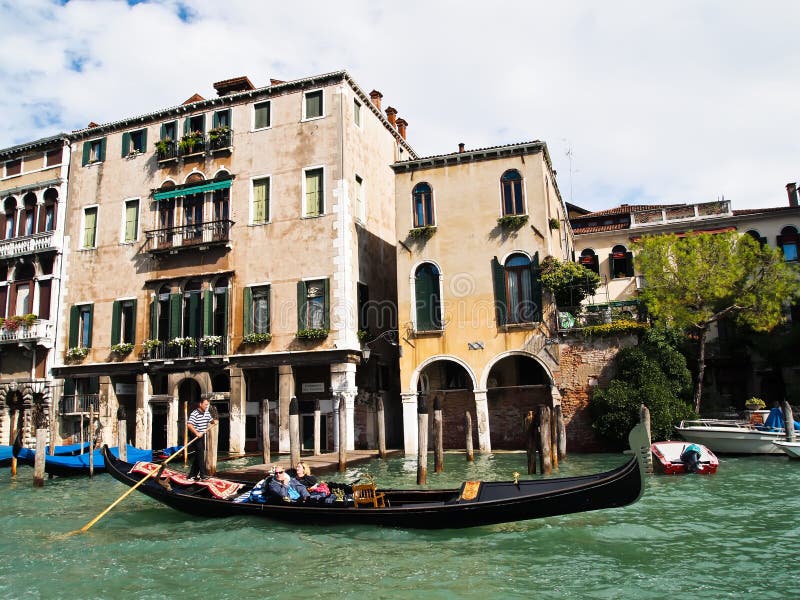 Traditional boats Gondoliero , Venice Italy