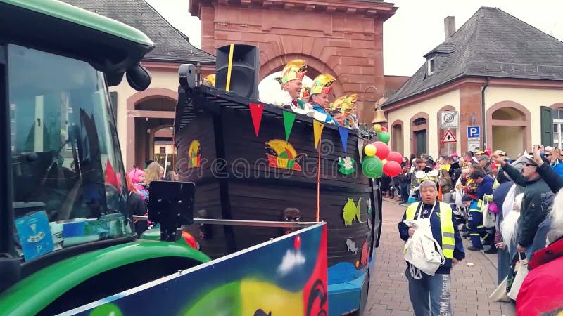 Traditional carnival parade in South Germany