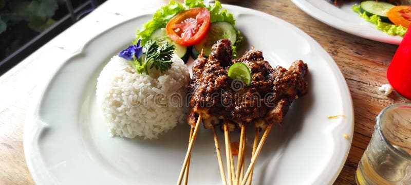 Traditional Chicken Satay of Indonesia Stock Image - Image of