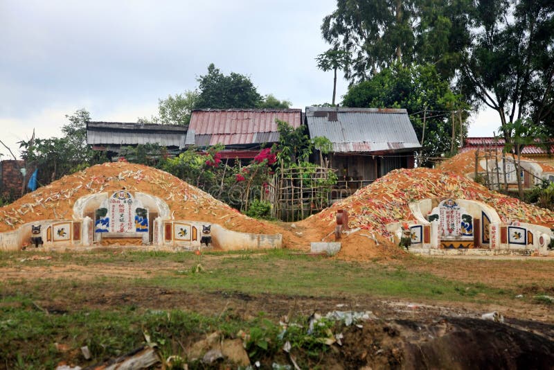 Traditional Chinese cemetery stock photography