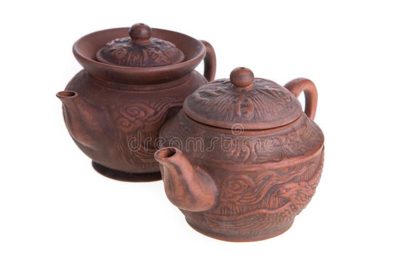 Traditional Chinese Clay Teapot Stock Image Image of herb, handwork