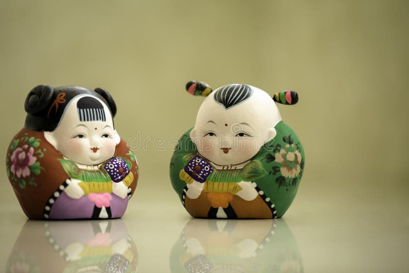 Traditional Chinese dolls stock photo. Image of black 28444788
