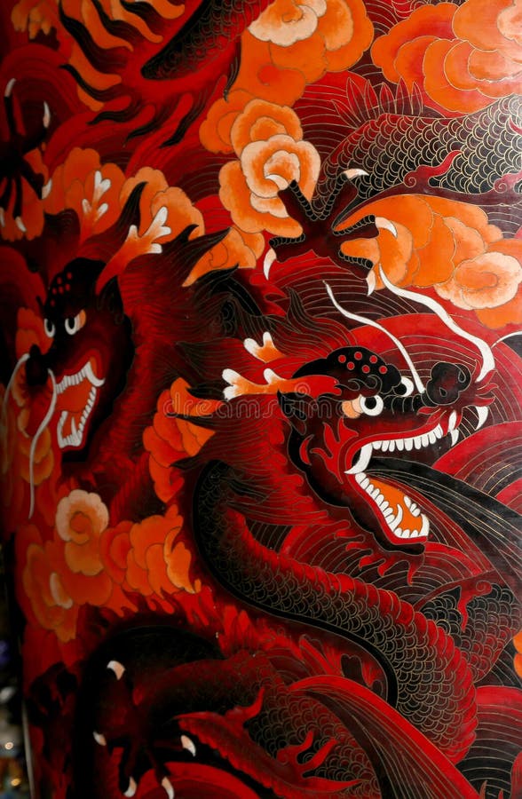 Traditional Chinese dragon stock image. Image of asian - 36443863