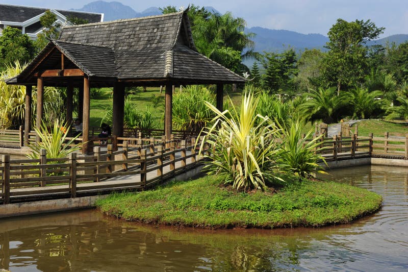 Traditional Chinese Garden Pavilion royalty free stock images