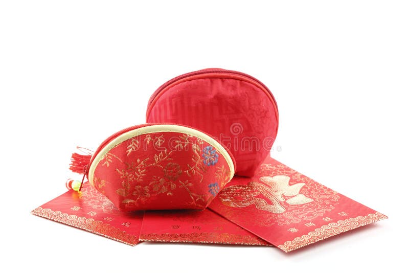 Traditional Chinese Money Bag Stock Photo Image of character