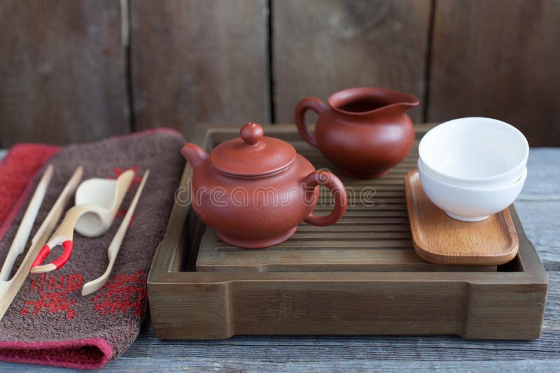 Traditional Chinese Tea Ceremony Accessories Stock Photo Image of