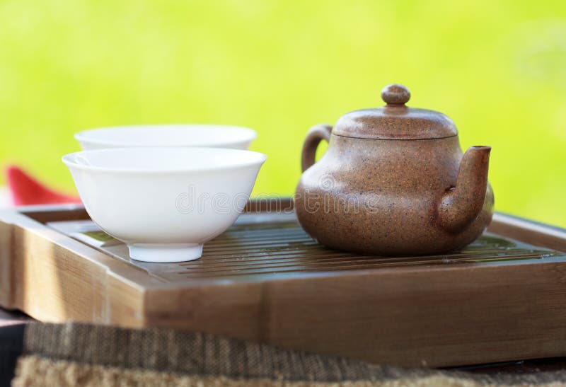 Traditional Chinese Tea Ceremony Accessories Stock Image Image of
