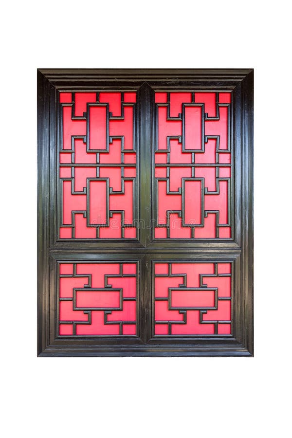 Traditional chinese window isolated