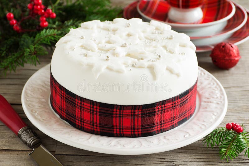 Traditional Christmas Fruit Cake Stock Image - Image of plate, fruit