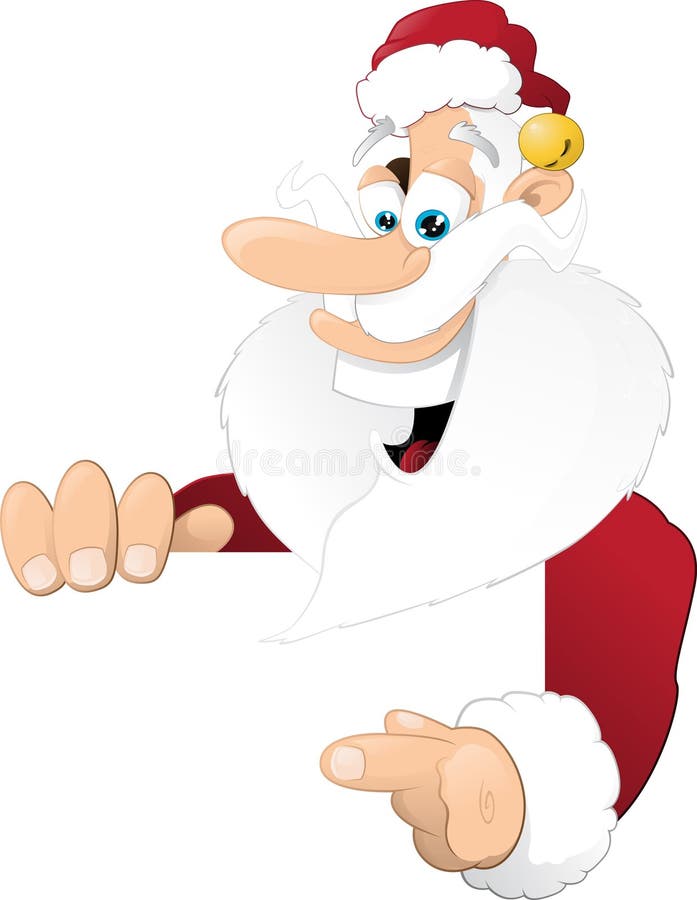 Santa Claus Banner stock vector. Illustration of blank 35069336