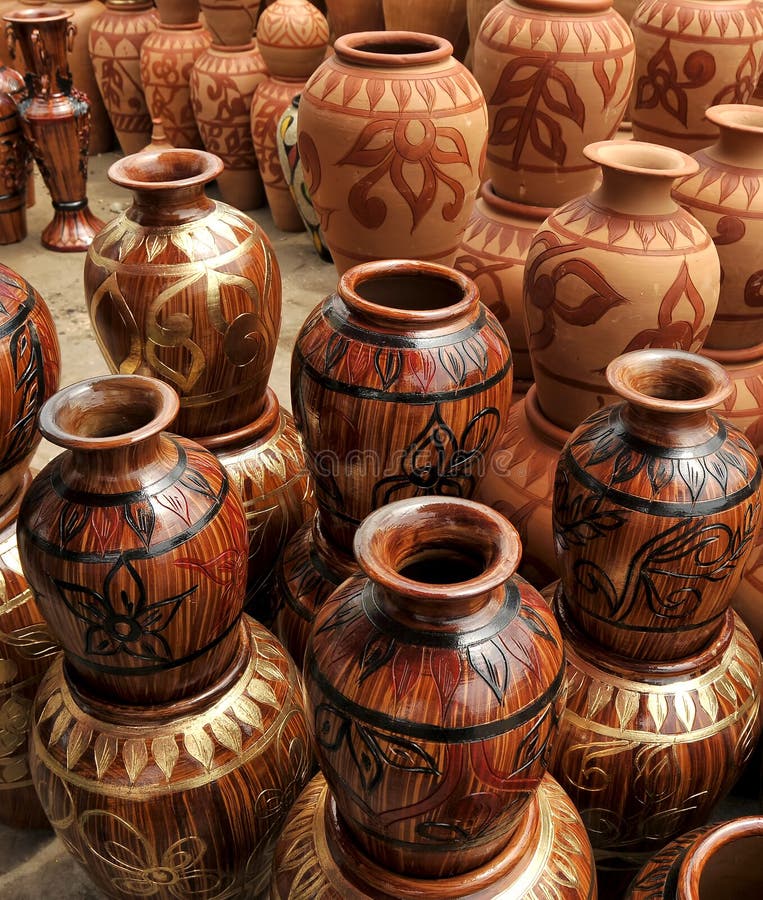 Traditional Clay Pottery stock photography Traditional Clay Pottery stock photography