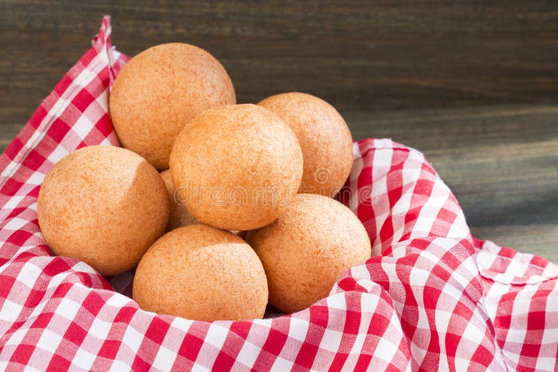 Delicious buñuelos, Colombian cuisine. buñuelos made with flour and cheese....