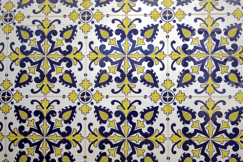 Traditional colored tiles from Portugal