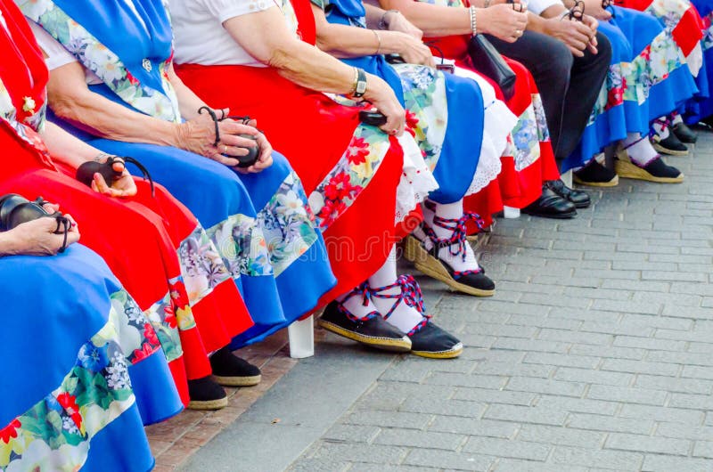 Traditional Colorful Shoes for Folk Costumes in Spain, Dance Shoes ...