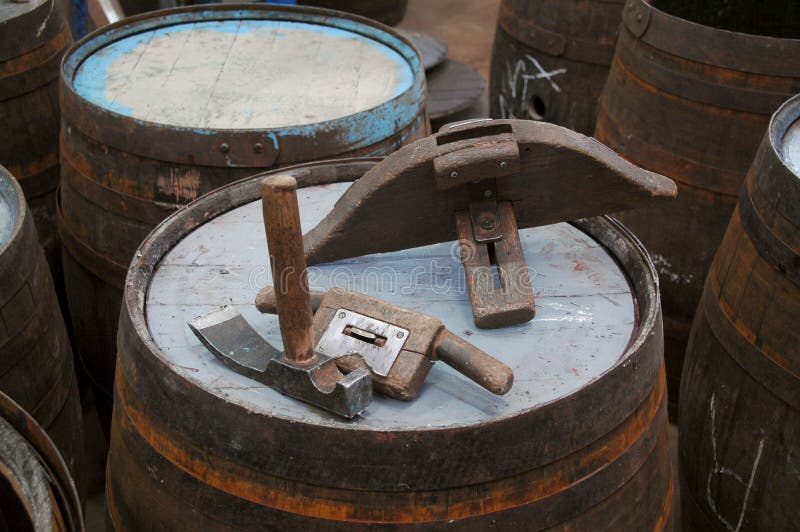 Traditional cooperage tools