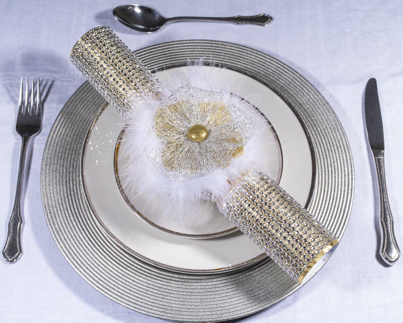 Traditional Cracker and Table Setting royalty free stock images