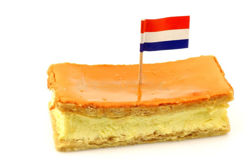 Traditional Dutch Pastry Called Tompouce Stock Photo Image of tasty