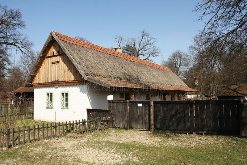Traditional Eastern Europe Country House Stock Photo Image of trees