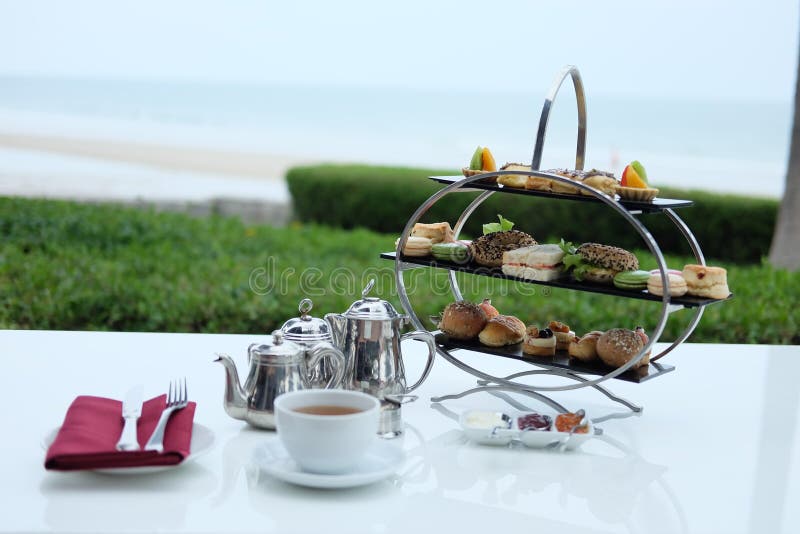 Traditional english afternoon tea stock image Traditional english afternoon tea stock image