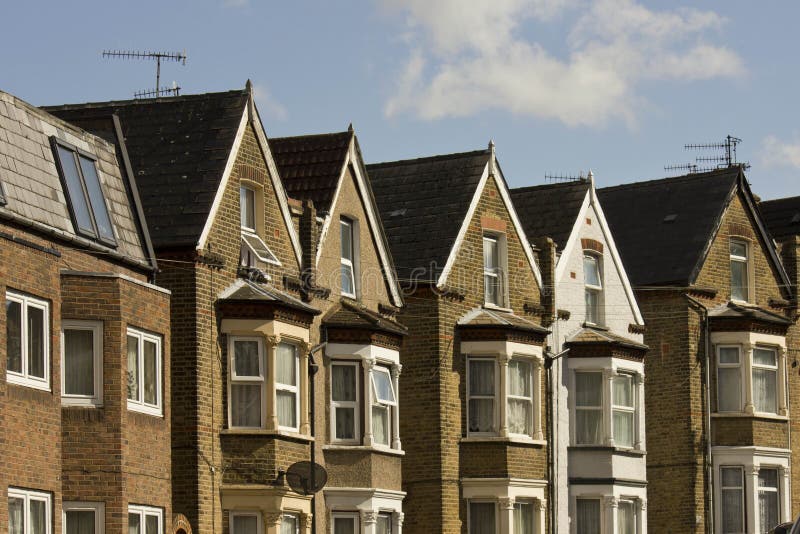 Traditional English terraced house