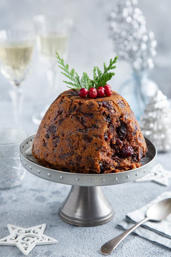 Traditional Festive Christmas Pudding Stock Image - Image of british ...