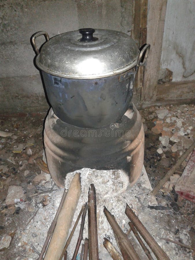 Traditional fire stove stock image. Image of stove, firewood 117814473