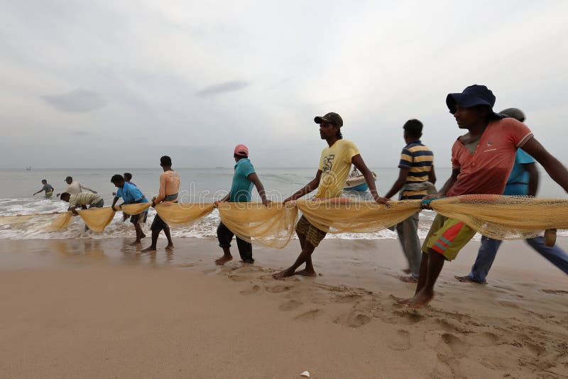 Traditional Fishing in Sri Lanka Editorial Image Image of