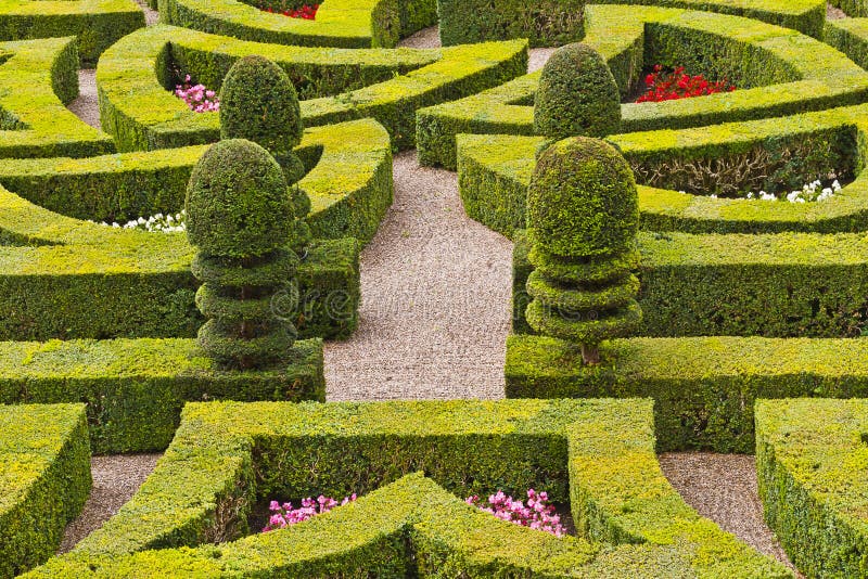 Formal Garden - Loire Valley - France Stock Photo - Image of autumn ...