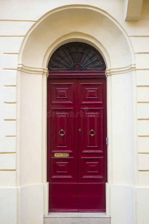 Traditional Front Door from Malta Stock Image Image of front