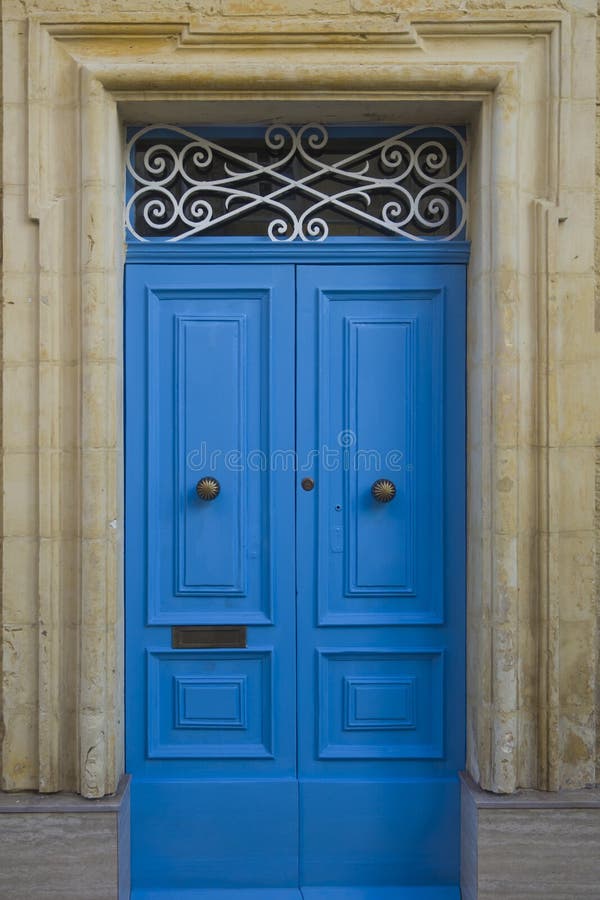 Traditional Front Door from Malta Stock Photo Image of decorative