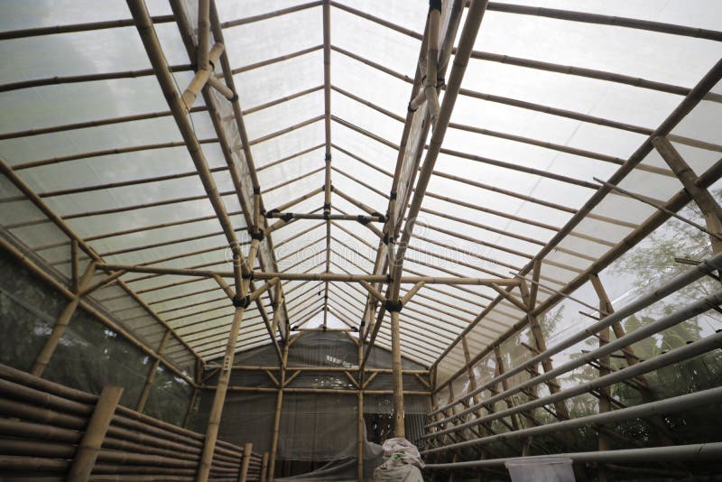 Wide View of Traditional Greenhouse in Indonesia Stock Photo Image of